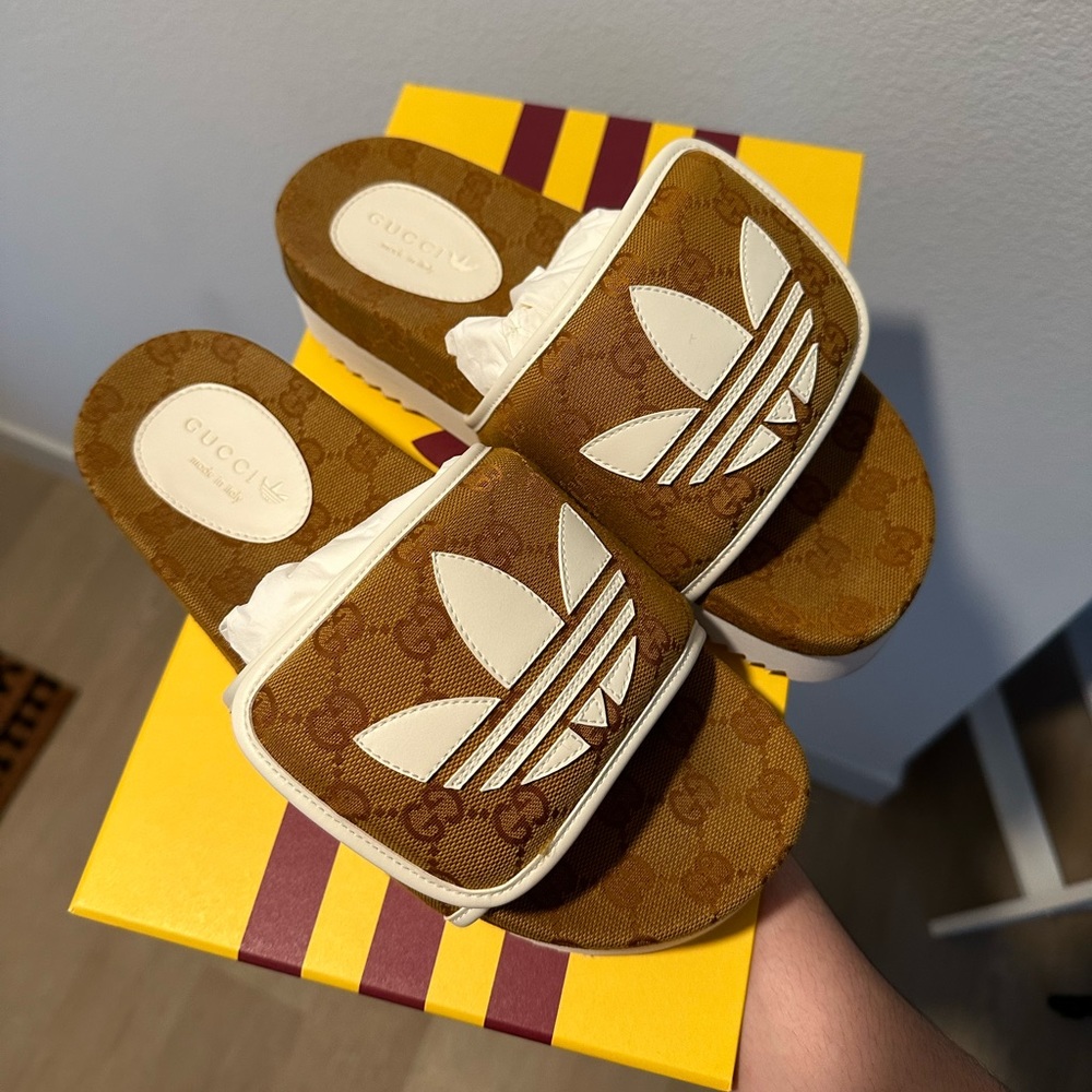 Adidas X Gucci GG Platform Sandal - Picture 2 of 7